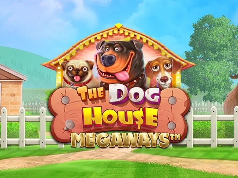 The Dog House Megaways slot logo by Pragmatic Play at Carousel Casino